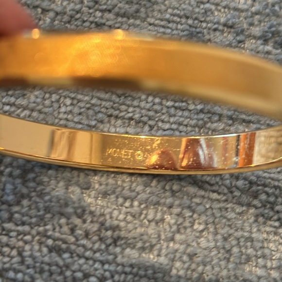 Monet Gold-tone Bangle Bracelet - Picture 4 of 5